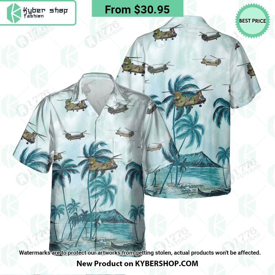 CH 147F Chinook Palm Hawaiian Shirt Good one dear