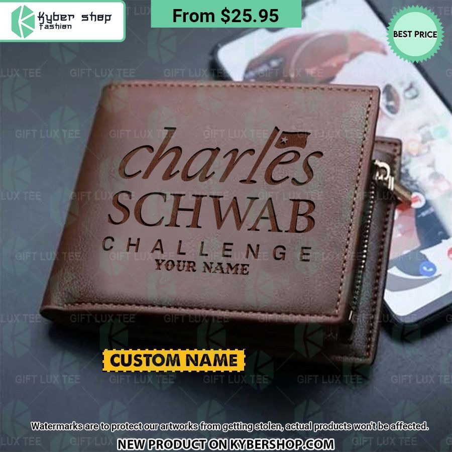 Charles Schwab Challenge CUSTOM Leather Wallet Lovely smile