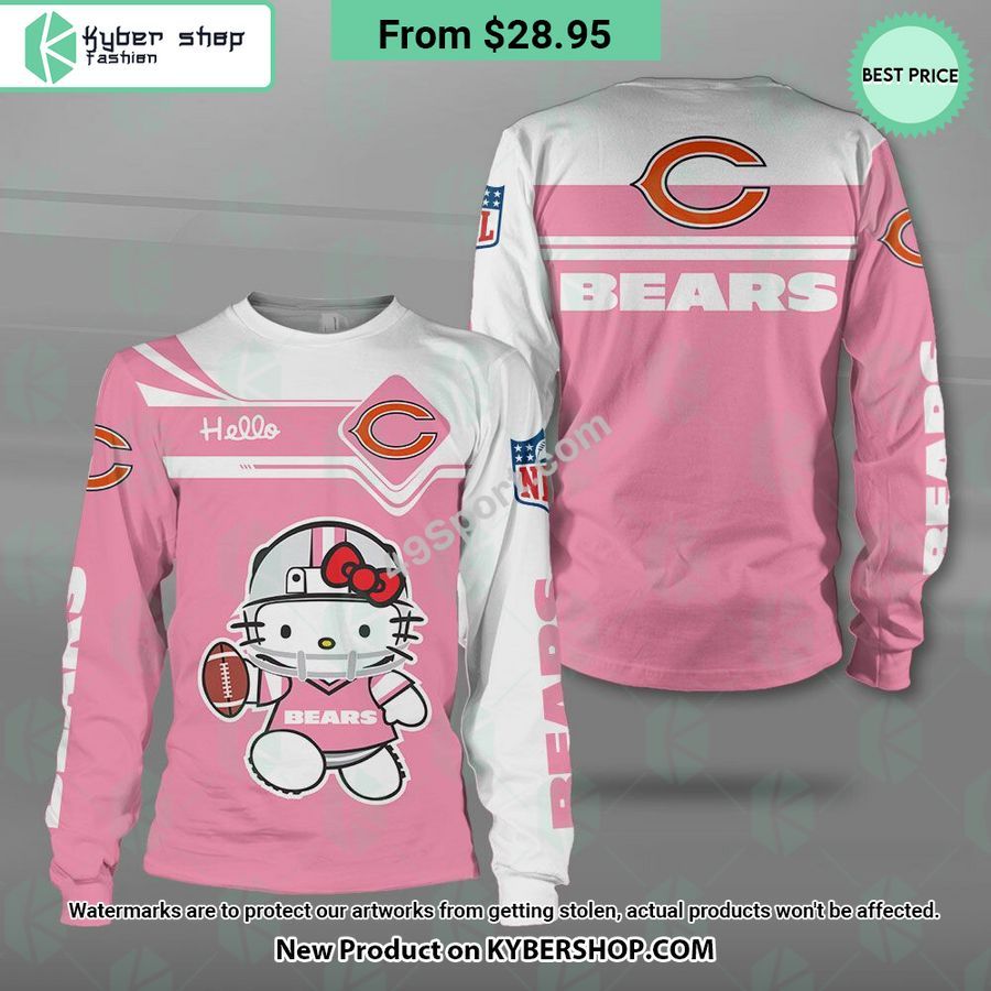 Chicago Bears Hello Kitty Shirt, hoodie 3 Chicago Bears Hello Kitty Shirt, hoodie Stand easy bro