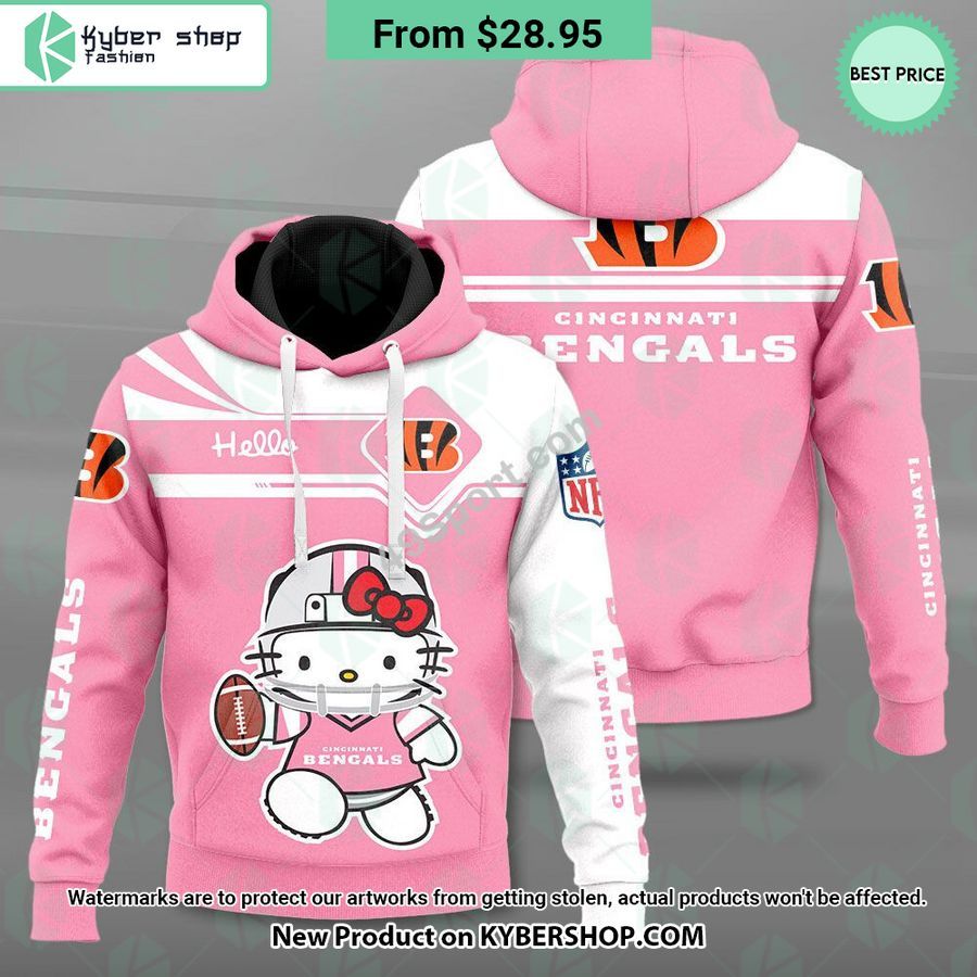 Cincinnati Bengals Hello Kitty Shirt, hoodie Loving click