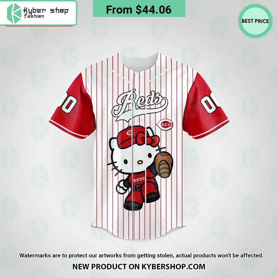cincinnati reds hello kitty custom baseball jersey 2 214 jpg