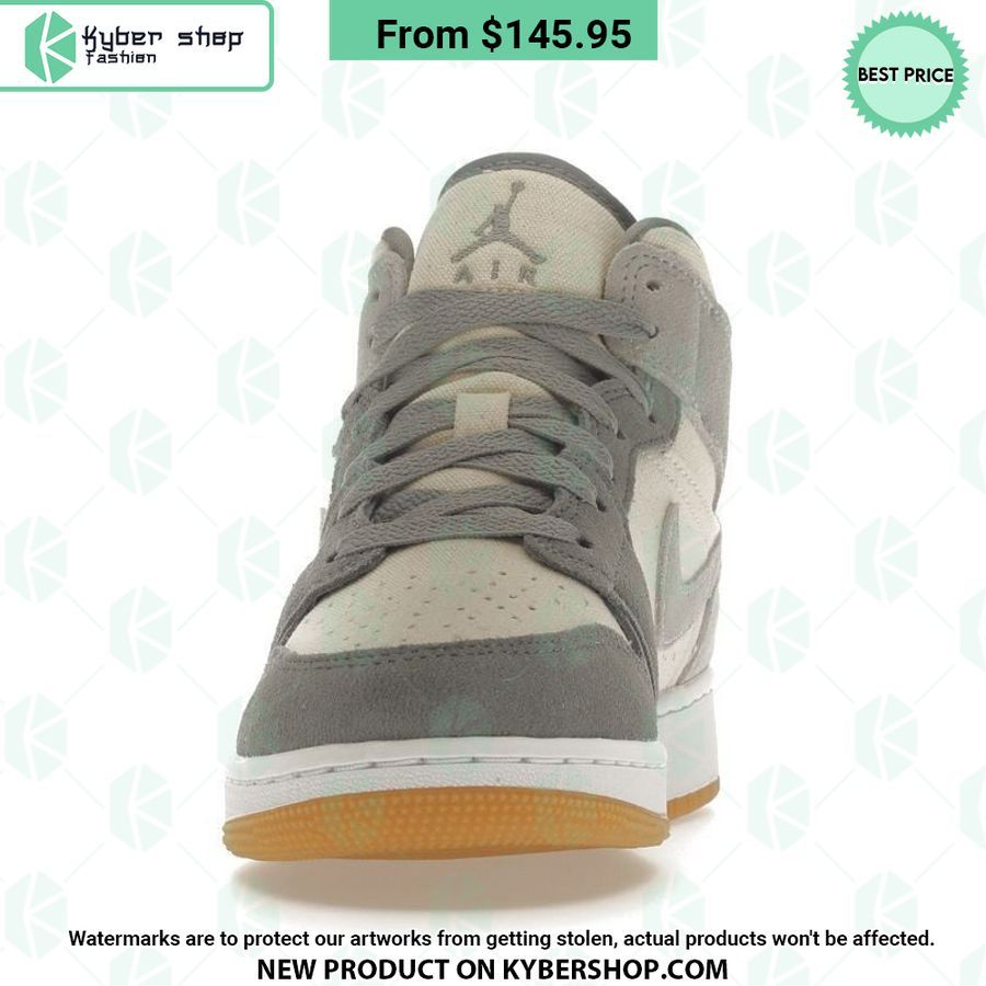 Coconut Milk Particle Grey Nike Air Jordan 1 Mid You Look So Healthy And Fit