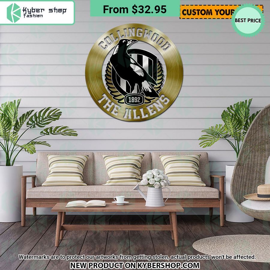 Collingwood FC CUSTOM Metal Sign 4 Collingwood FC CUSTOM Metal Sign Rocking picture