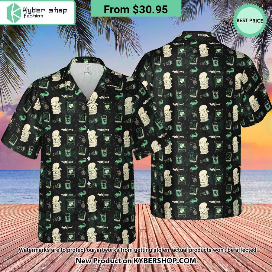 Cthulhu H P Lovecraft Miskatonic University Hawaiian Shirt Good Click