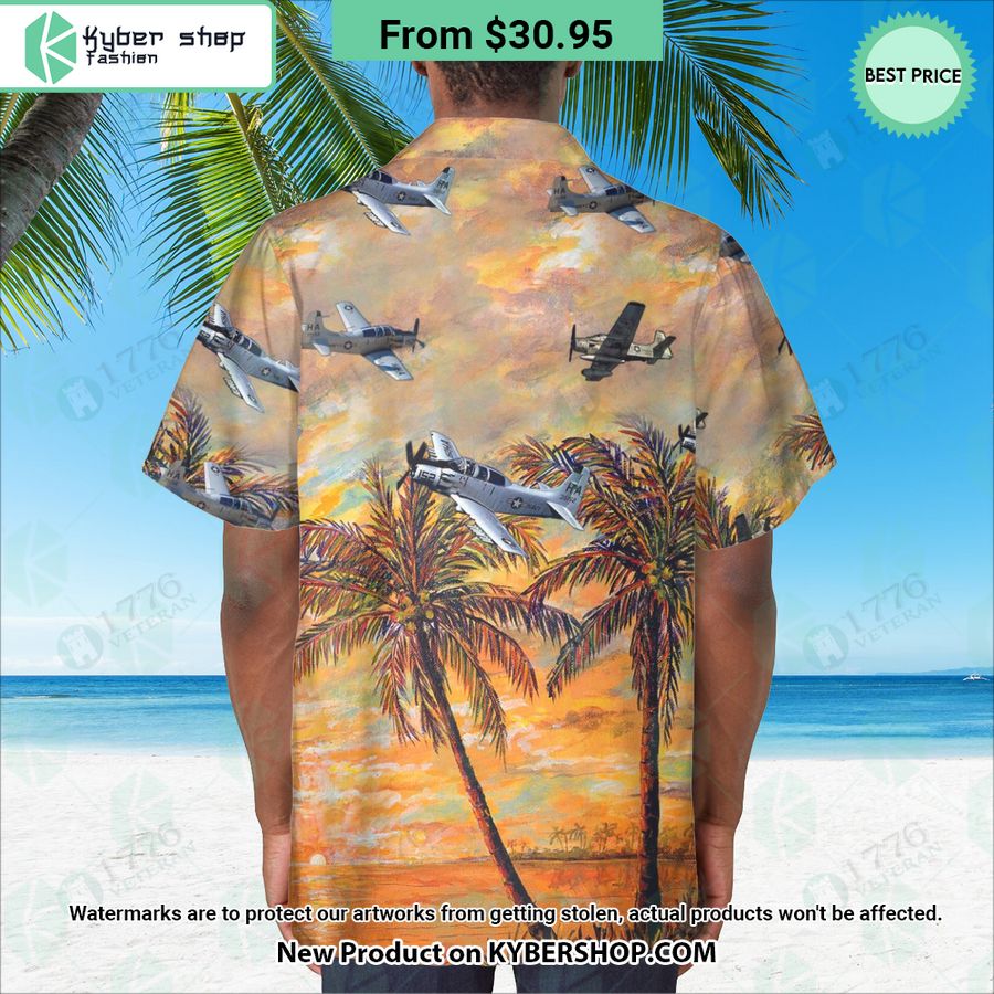 EA-1F Skyraider Hawaiian Shirt 4 EA 1F Skyraider Hawaiian Shirt Lovely smile