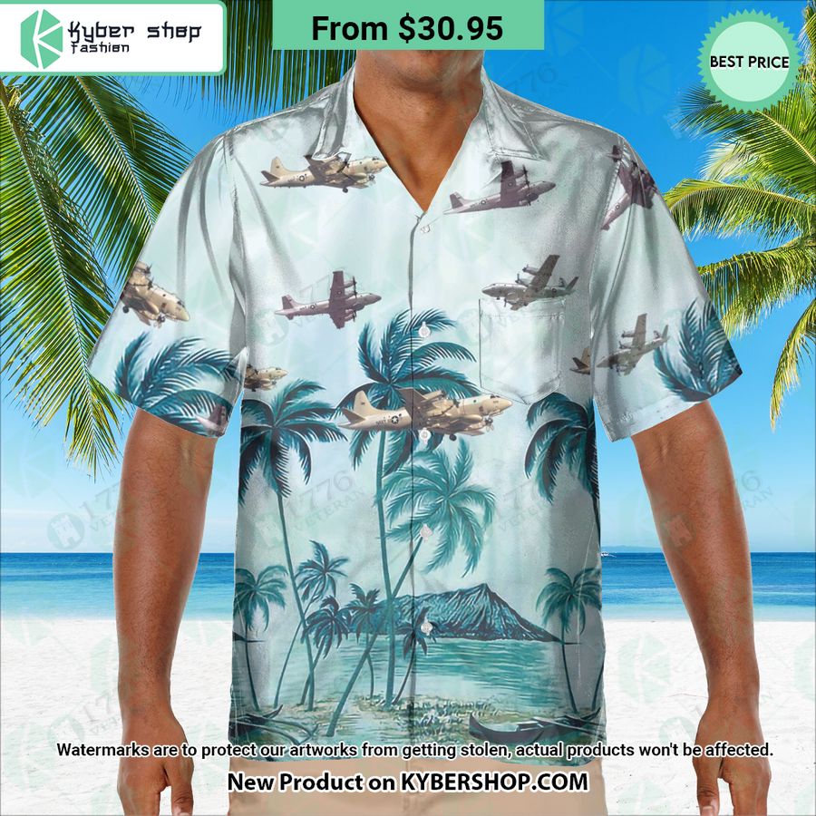 EP-3 Orion Palm Hawaiian Shirt 3 EP 3 Orion Palm Hawaiian Shirt Handsome as usual