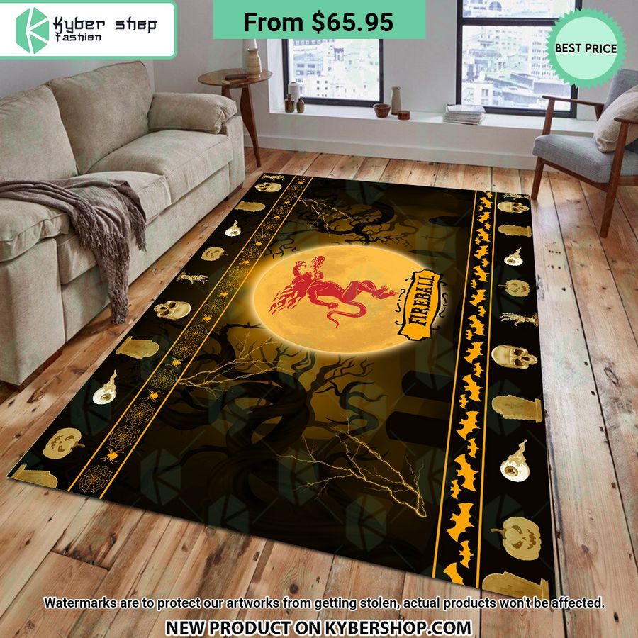 Fireball Halloween Rug Beauty lies within for those who choose to see