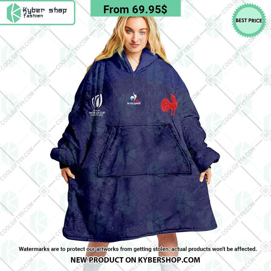 france rugby home jersey rugby world cup 2023 custom blanket hoodie 1 669 jpg
