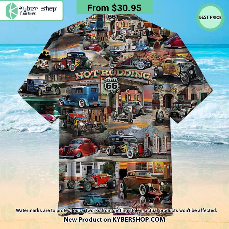 Hot Rodding Route 66 Hawaiian Shirt Mesmerising