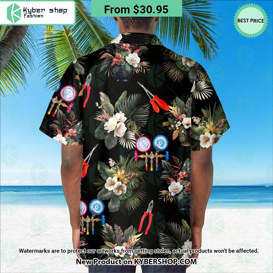 HVAC Technician Hawaiian Shirt 4 HVAC Technician Hawaiian Shirt Your face is glowing like a red rose