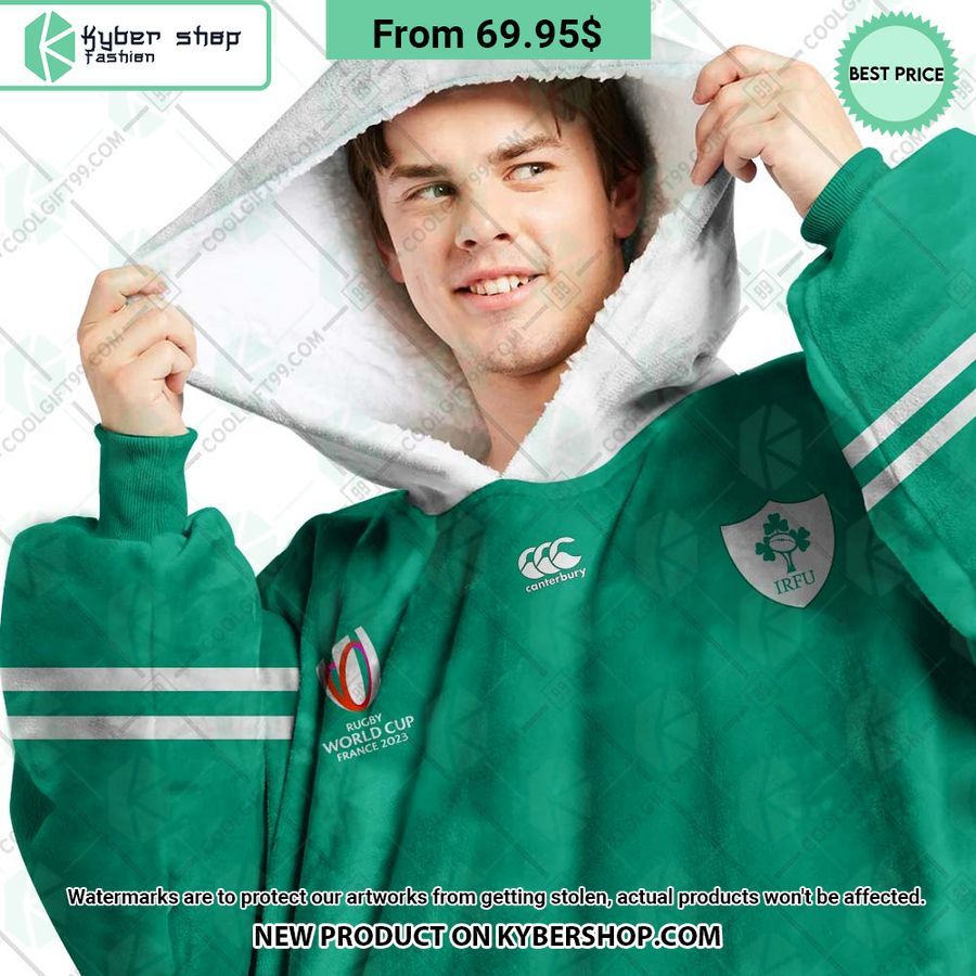Ireland Rugby Home Jersey Rugby World Cup 2023 CUSTOM Blanket Hoodie 4 ireland rugby home jersey rugby world cup 2023 custom blanket hoodie 4 156 jpg