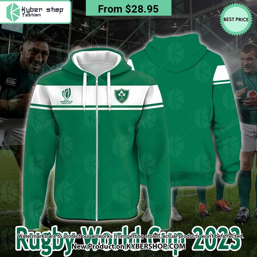 Ireland Rugby World Cup France 2023 Hoodie Studious look