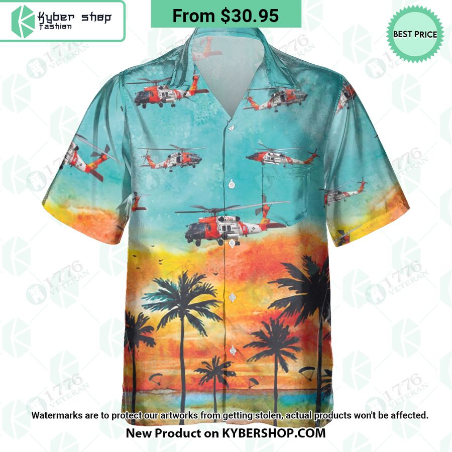 MH 60 Jayhawk Sunset Hawaiian Shirt My favourite picture of yours