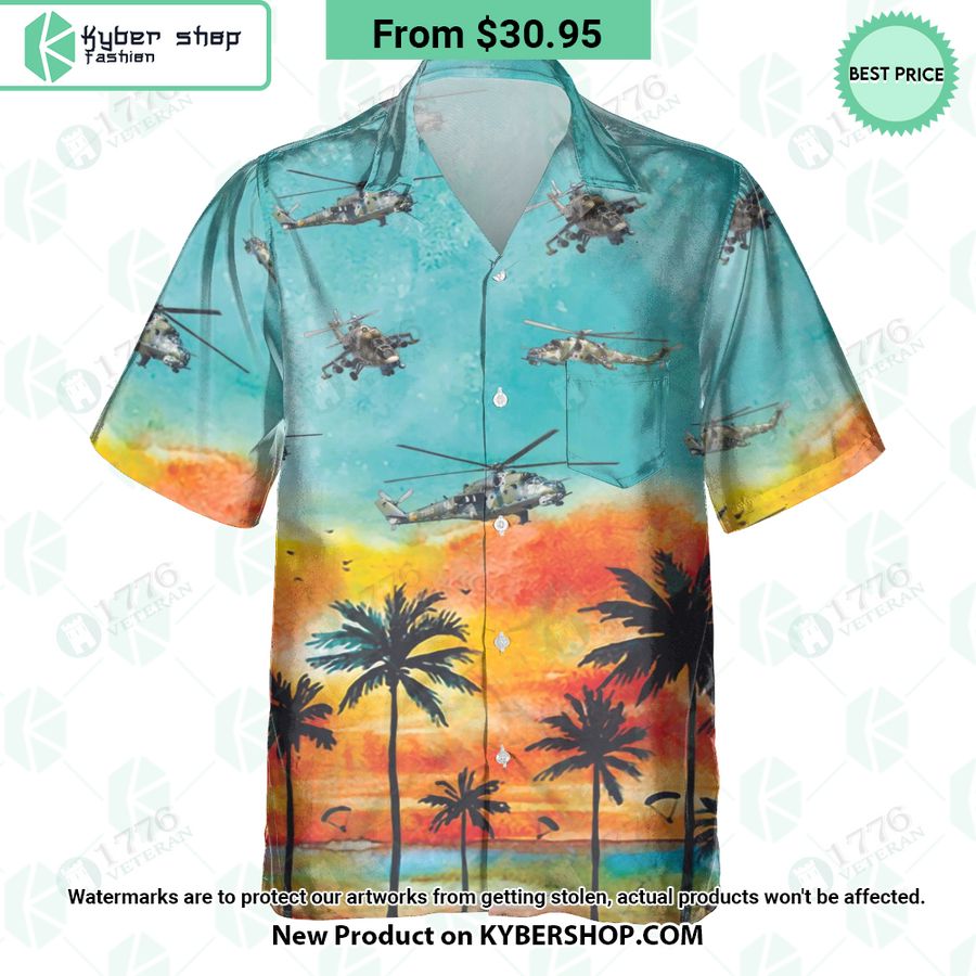 Mil Mi 24 Sunset Hawaiian Shirt How Did You Learn To Click So Well