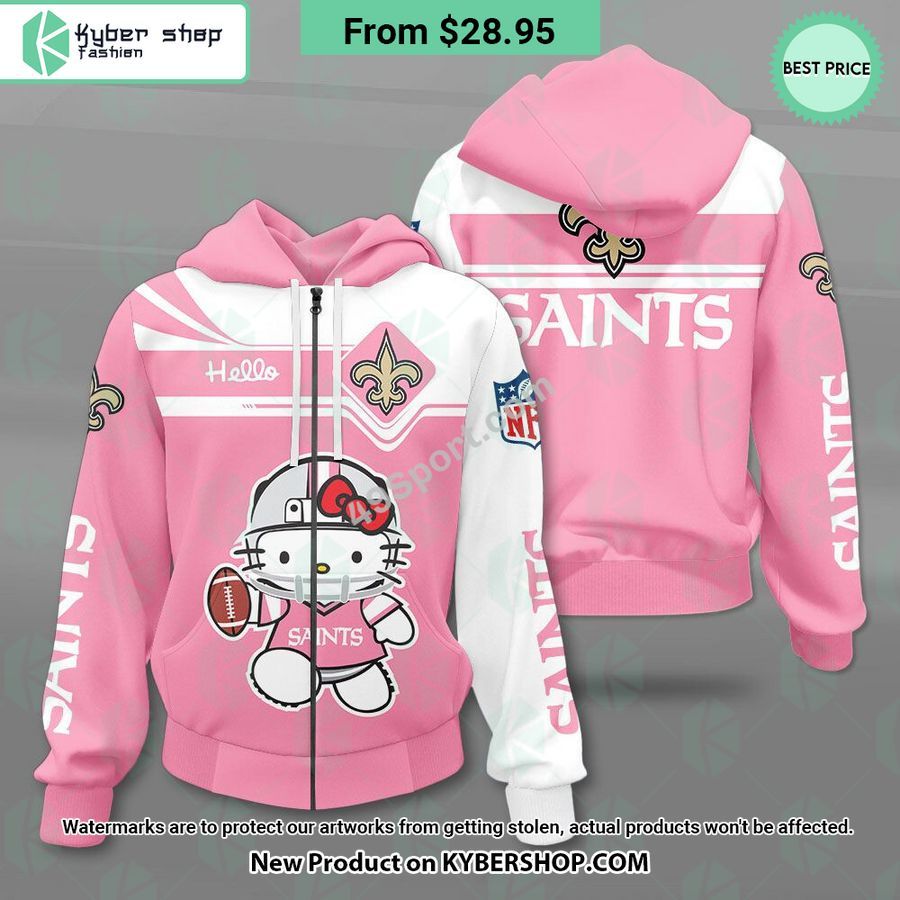 New Orleans Saints Hello Kitty Shirt, Hoodie Hundred Million Dollar Smile Bro