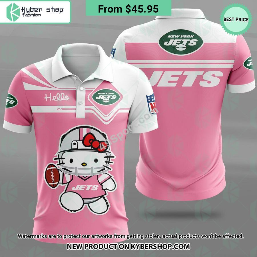 New York Jets Hello Kitty Polo Shirt Rocking picture