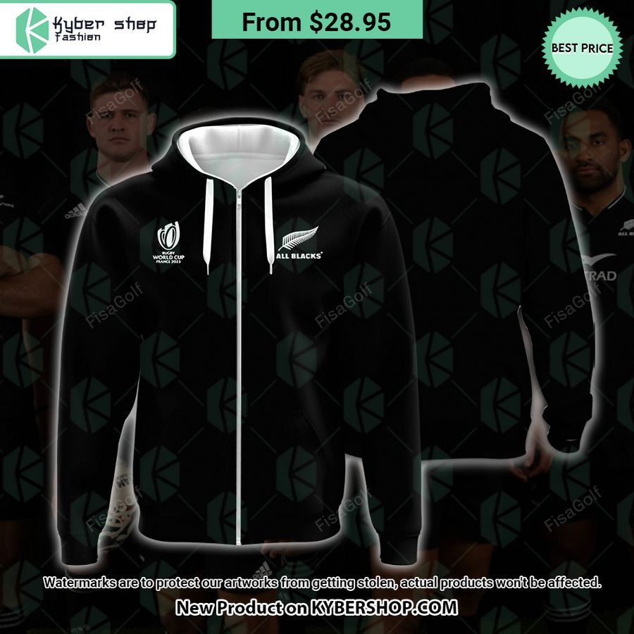 New Zealand All Blacks Rugby World Cup 2023 Hoodie Lovely smile