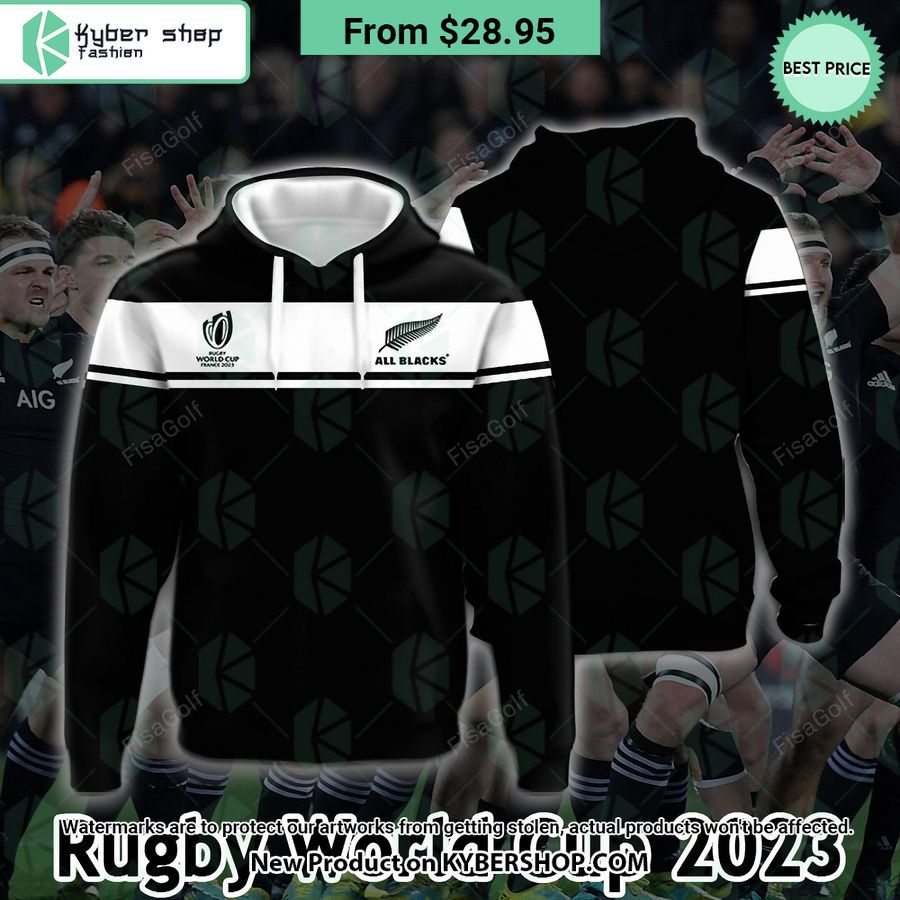 New Zealand Rugby World Cup 2023 Hoodie Elegant picture