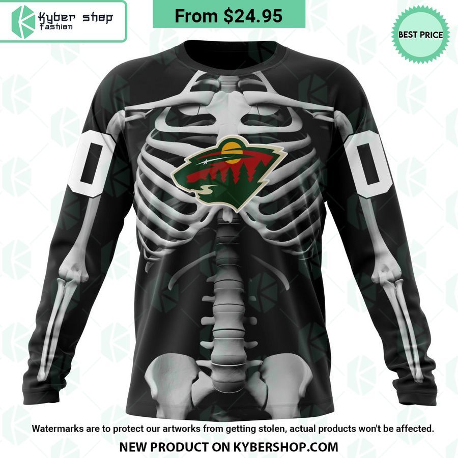 NHL Minnesota Wild Skeleton Costume Halloween CUSTOM Hoodie 6 nhl minnesota wild skeleton costume halloween custom hoodie 6 963 jpg