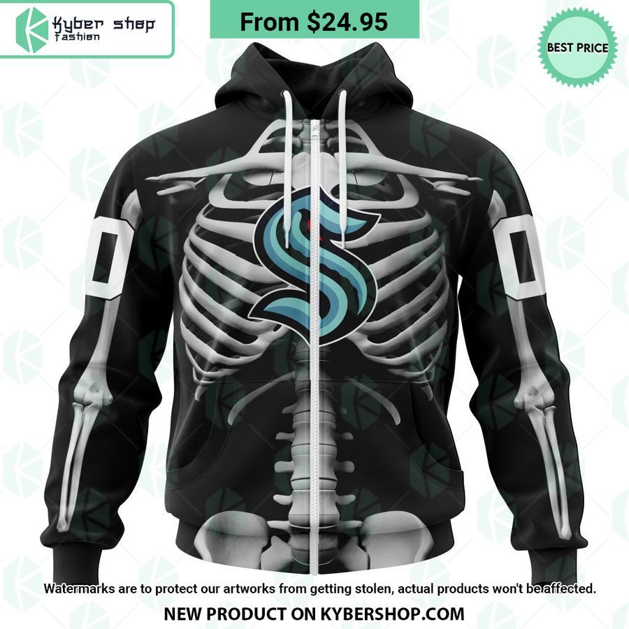 nhl seattle kraken skeleton costume halloween custom hoodie 2 51 jpg