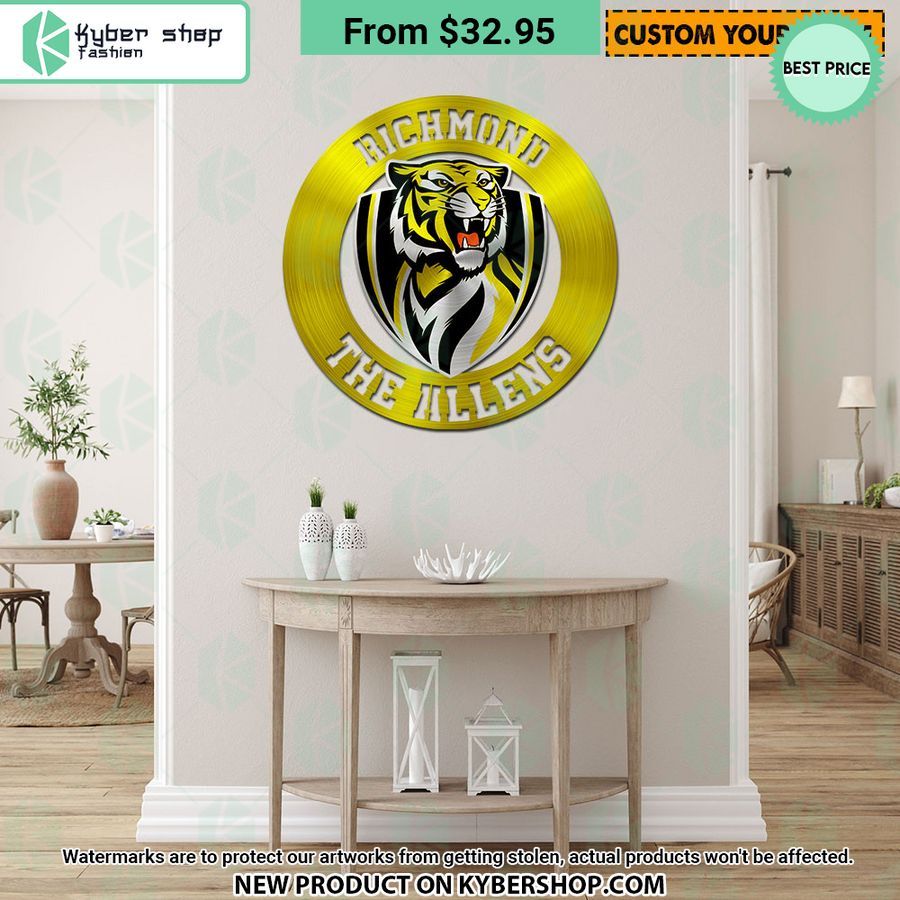 Richmond FC CUSTOM Metal Sign 5 Richmond FC CUSTOM Metal Sign Elegant and sober Pic