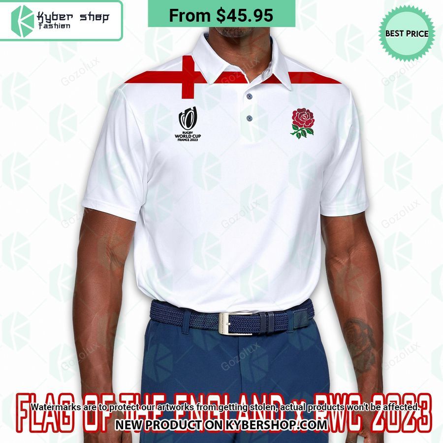 Rugby World Cup 2023 England Flag Polo Shirt You look handsome bro