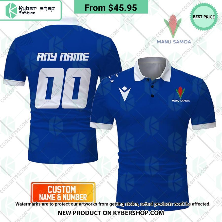 Samoa Rugby Home Jersey Rugby World Cup 2023 CUSTOM Polo Shirt 4 Samoa Rugby Home Jersey Rugby World Cup 2023 CUSTOM Polo Shirt Wow, cute pie