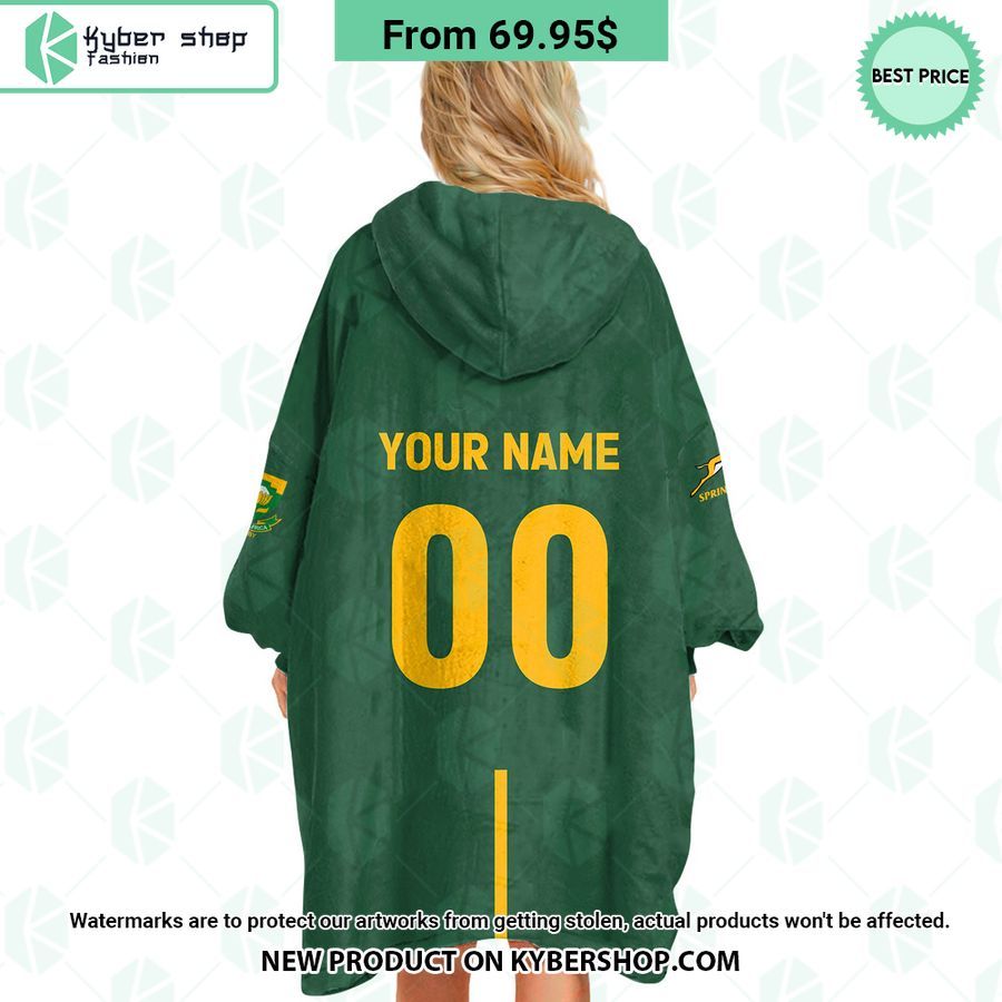 South Africa National Rugby Union CUSTOM Blanket Hoodie 3 South Africa National Rugby Union CUSTOM Blanket Hoodie Impressive picture