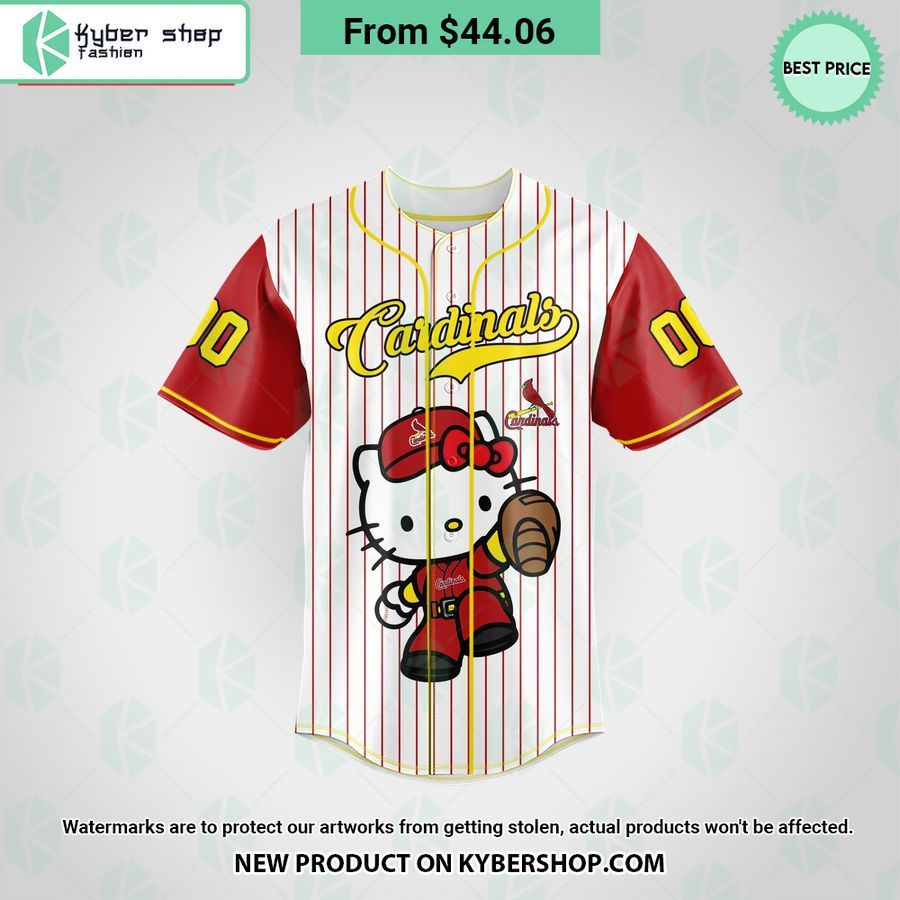 st louis cardinals hello kitty custom baseball jersey 2 476 jpg