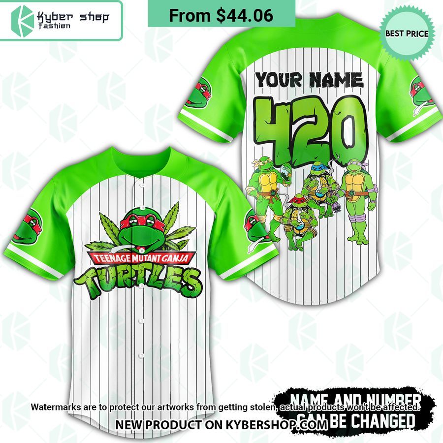 teenange mutant ganja turtles custom baseball jersey 2 27 jpg
