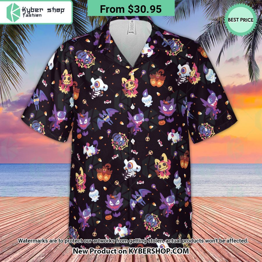 Trick Or Treat Poke'Ween Pokemon Hawaiian Shirt Sizzling