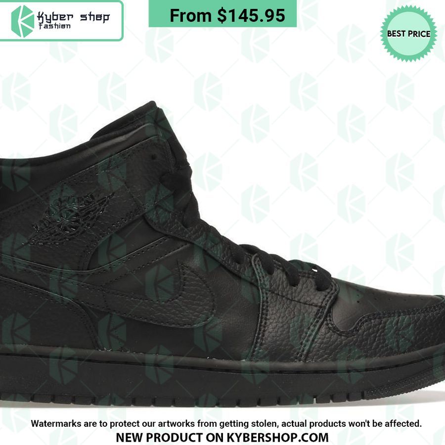 Triple Black Nike Air Jordan 1 Mid 10 Triple Black Nike Air Jordan 1 Mid Is this your new friend?