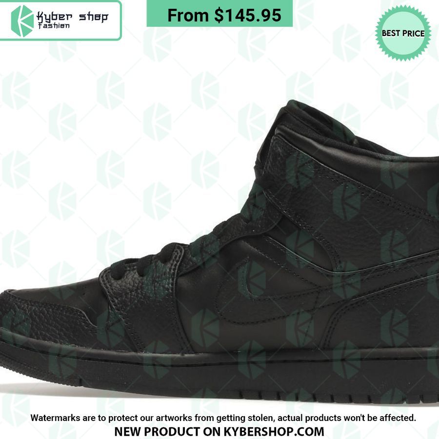 Triple Black Nike Air Jordan 1 Mid 6 Triple Black Nike Air Jordan 1 Mid Impressive picture