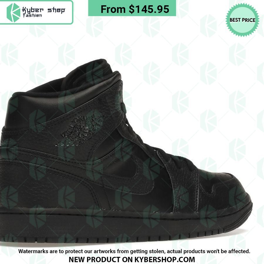 Triple Black Nike Air Jordan 1 Mid 9 Triple Black Nike Air Jordan 1 Mid You look insane in the picture, dare I say