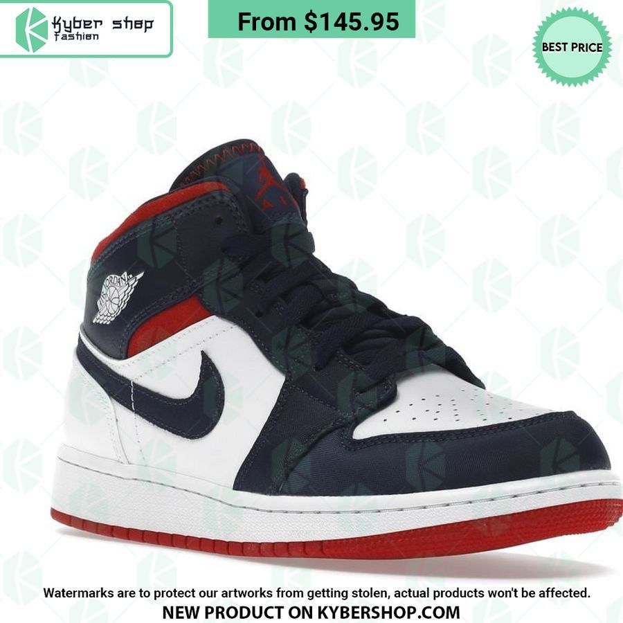 USA Olympic Nike Air Jordan 1 Mid 3 USA Olympic Nike Air Jordan 1 Mid Trending picture dear