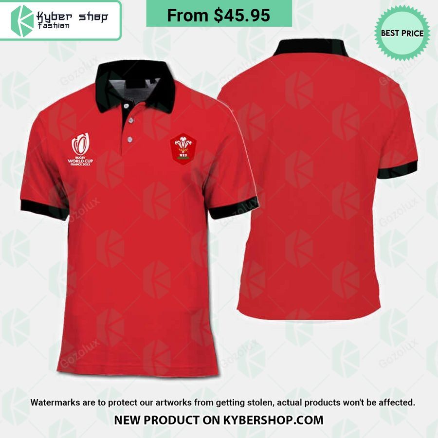 Wales Rugby World Cup 2023 Polo Shirt Nice Pic