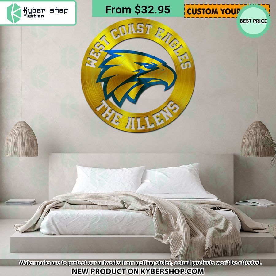 West Coast Eagles CUSTOM Metal Sign 3 west coast eagles custom metal sign 3 465 jpg