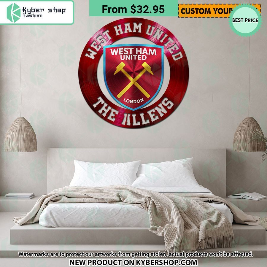 West Ham United CUSTOM Metal Sign 3 west ham united custom metal sign 3 634 jpg