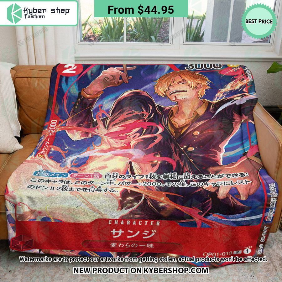 Anime One Piece Sanji Card Blanket My favourite picture of yours
