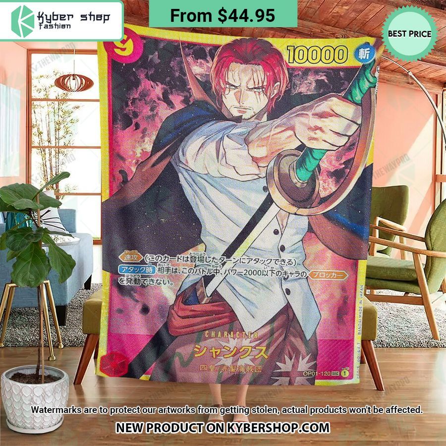 Anime One Piece Shanks Card Blanket 2 647 Jpg