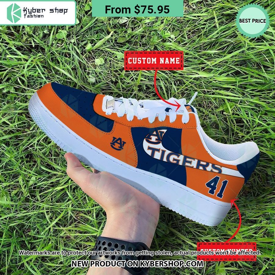 Auburn Tigers Personalized Nike Air Force 1 Shoes Speechless