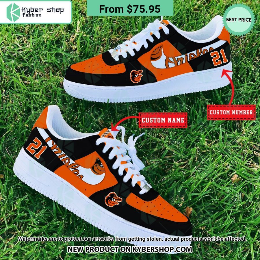 Baltimore Orioles Mlb Nike Air Force You Look Cheerful Dear