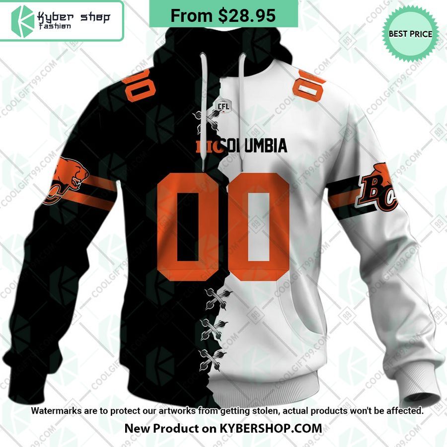 cfl bc lions mix jersey style custom hoodie 2 249 jpg