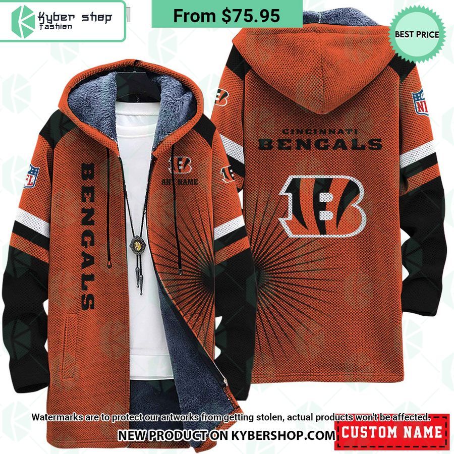 Cincinnati Bengals NFL CUSTOM Fleece Windbreaker Jacket Handsome as usual