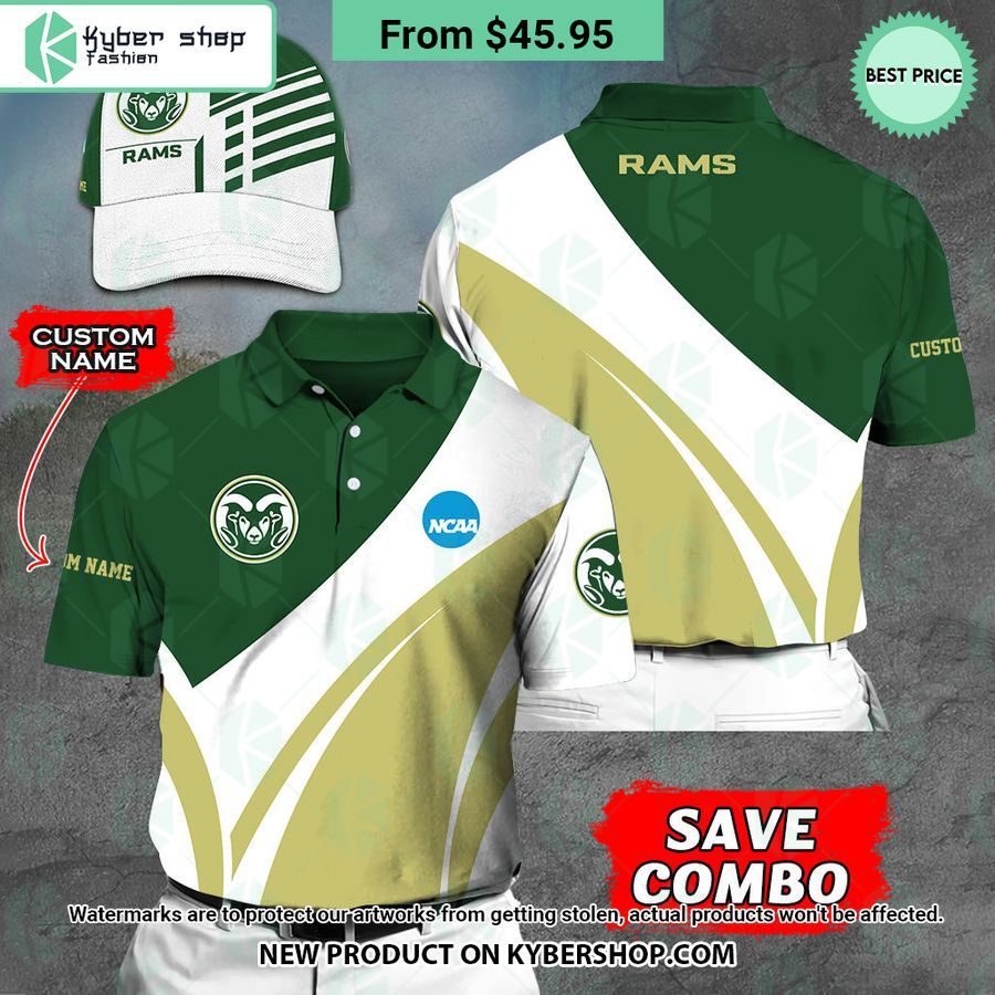 Colorado State Rams CUSTOM Polo Shirt, Cap This is awesome and unique