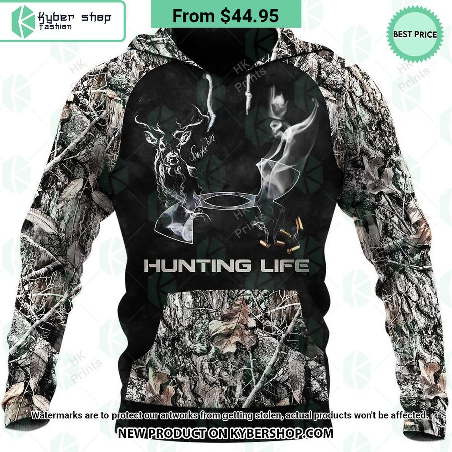 Deer Hunting Life Smoke Camouflage CUSTOM Hoodie Cool DP