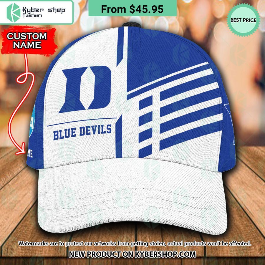 Duke Blue Devils CUSTOM Polo Shirt, Cap Nice Pic