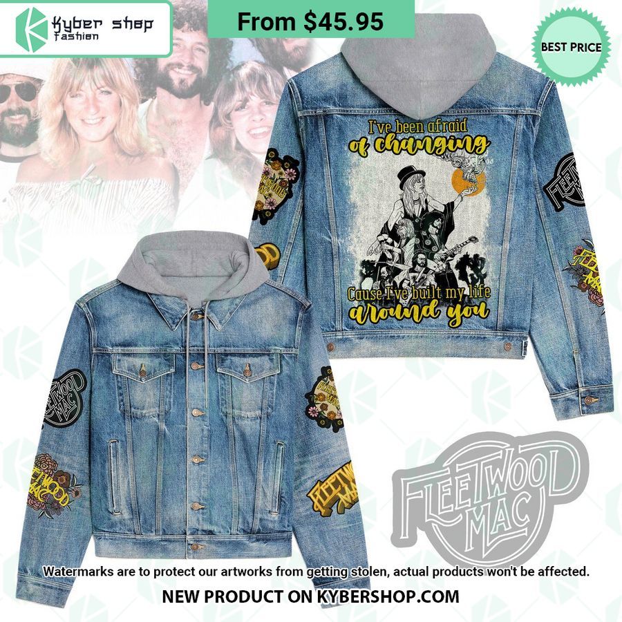 Fleetwood Mac Hooded Denim Jacket I Am In Love With Your Dress