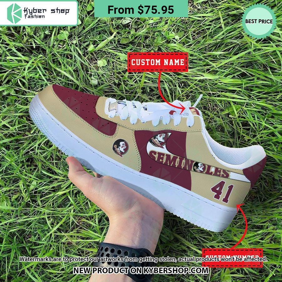 florida state seminoles personalized nike air force 1 shoes 2 303 jpg