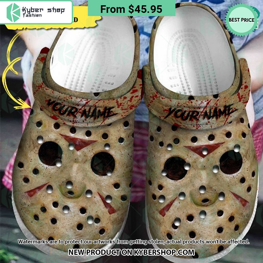 Horror Jason Voorhees Face Halloween CUSTOM Crocs Crocband Shoes Super sober